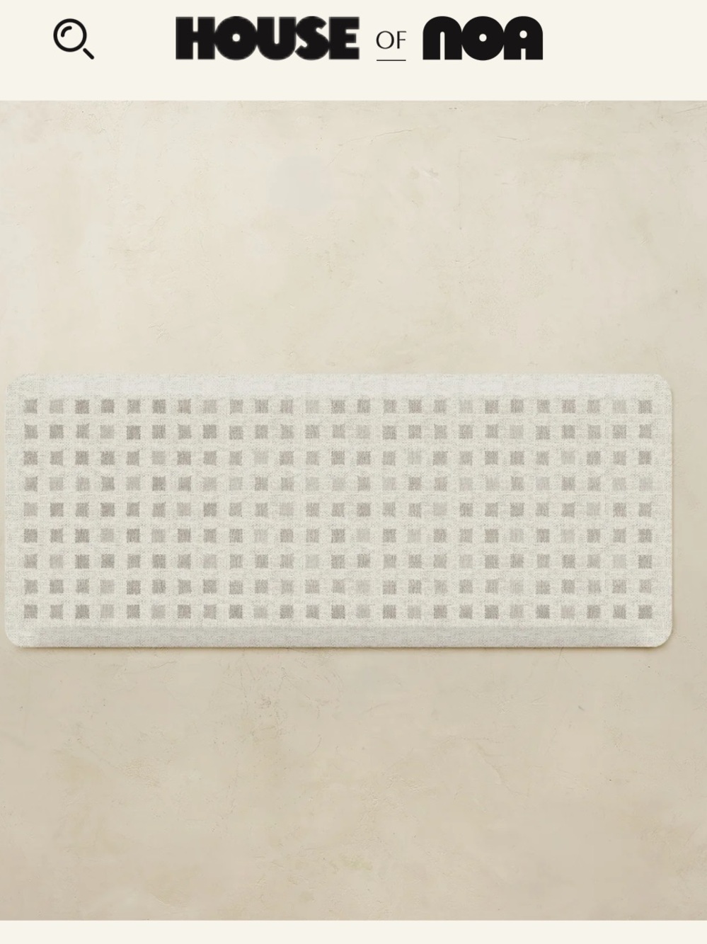 NEW in box House of Noa Nama Standing Mat - Levi Buff 22” x 54”